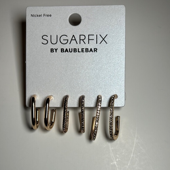 ⭐️NWT-Gold Earrings Set-Three Pairs - Picture 1 of 4